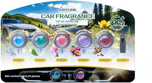 Air Funk Coconut Car Vent Clip Air Freshener 4mL*5