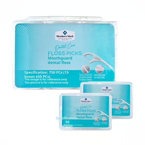 Member's Mark Dental Floss Picks 750 pieces (15 boxes * 50 pieces)