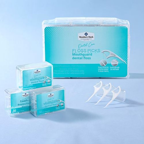 Member's Mark Dental Floss Picks 750 pieces (15 boxes * 50 pieces)