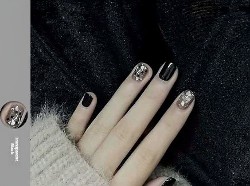 Bopman black gel polish 2025 new autumn and winter popular transparent black nail gel nail polish gel phototherapy