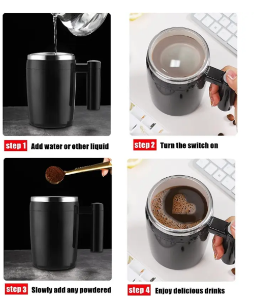 Intelligent 380ml Stainless Steel Coffee Cup with Temperature Display Double Wall Vacuum Travel-Ready Office Mug with Lid