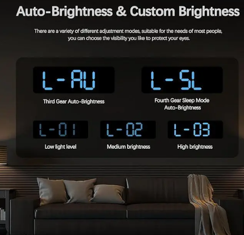 Hot Selling Multi-functional LED Digital Clock 2 Set Alarm Date Temperature Week Display USB-Powered Wall Clocks