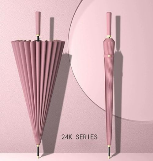 Promotions High Quality Factory Spot Goods 24 Ribs Long Handle Automatic Umbrella for Wholesales Golf Umbrella
