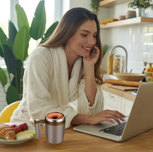 Intelligent 380ml Stainless Steel Coffee Cup with Temperature Display Double Wall Vacuum Travel-Ready Office Mug with Lid