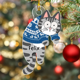 Hängende Katzen – Individuell geformtes Acryl-Ornament – Weihnachtsgeschenk für Katzenliebhaber, Tierfreunde, Katzenmütter, Katzenväter
