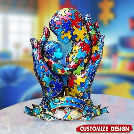 Mutter und Kind – Personalisierte Acrylplakette