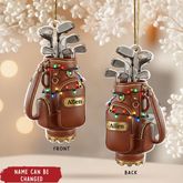 Frohe Weihnachten - Personalisiertes Golf Ornament