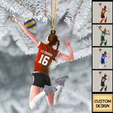 Personalisiertes Beachvolleyball Acryl Ornament, Geschenk für Volleyballspieler