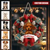 Willkommen zu Hause - Personalisiertes Haustier-Holzschild in individueller Form