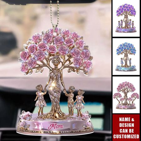 Die Liebe zwischen Mutter und Kindern – Personalisierter Acryl-Anhänger