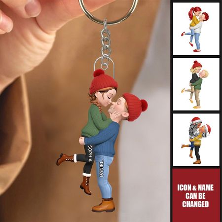 Du und ich, wir schaffen das – Personalisierter Acryl-Schlüsselanhänger