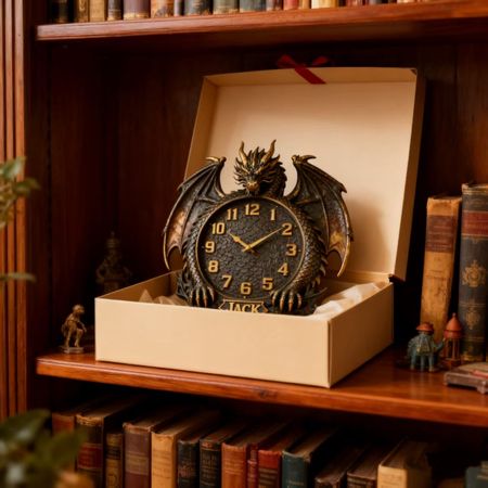 Personalisierte Drachenflügel-Themenuhr