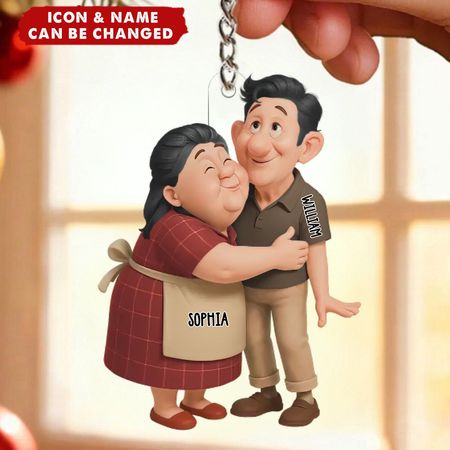 Paar umarmen Acryl Schlüssel bund-personal isierte Jubiläums Hochzeits geschenke für Mann und Frau, ihn und sie-zwei Herzen eine Reise