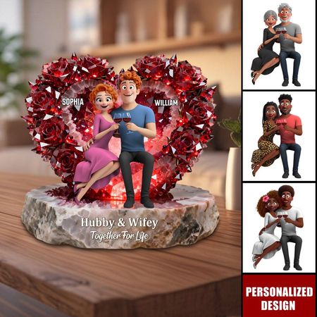 Zusammen für das Leben-personal isierte Paare Acryl Plaque-Geschenke für Paare