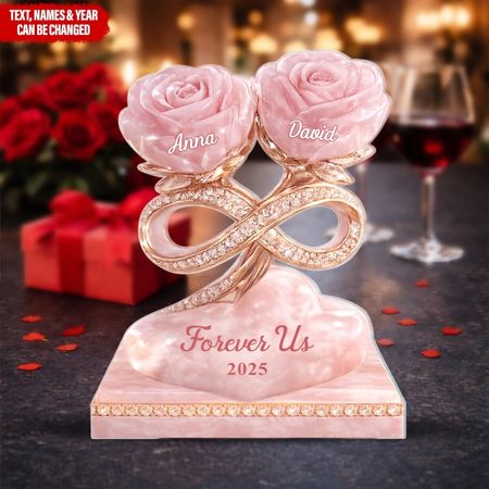 Rosenbaum der Liebe-personal isierte Acryl-Plakette, Geschenk für Paar, Geschenk für ihn, für sie