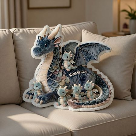 Dragon Mom Kissen-Ein personal isiertes Kissen für Mütter und Omas