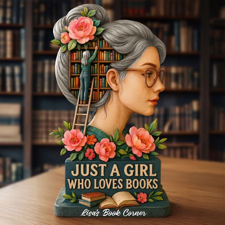 Mädchen Buch Liebhaber Acryl Plaque - Personal isierte Geschenke für Buch liebhaber
