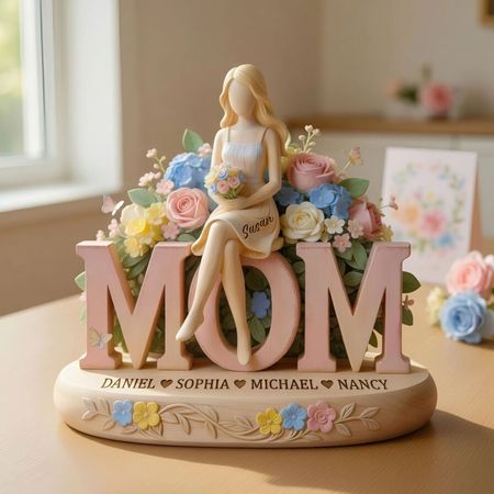 Blüte der Liebe Acryl Plaque-personal isierte Geschenke für Mütter