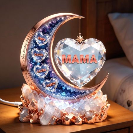 Mond der Liebe Mom Acryl Light Box - Personal isierte Geschenke für Mama