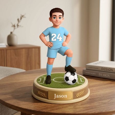 Benutzer definierte Football-Player-Plakette-Ein personal isiertes Geschenk für Töchter, Söhne oder Fußball-Enthusiasten