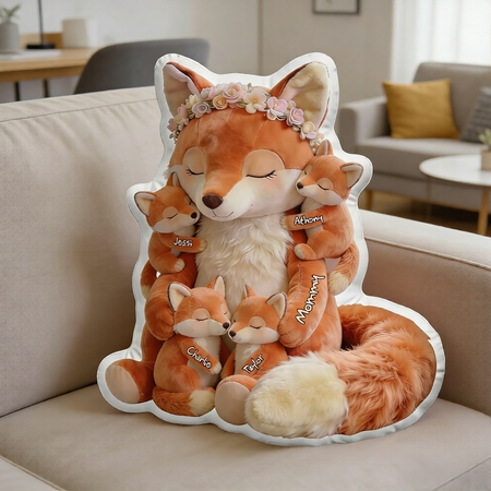 Fuchs-Mama-Kissen – Personalisierte Geschenke für Mama