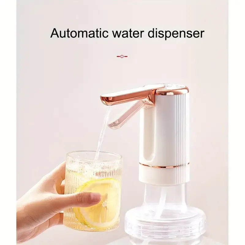 Universal Water-Bottle Pump Dispenser 5-Gallon: KT077 Foldable Automatic Water Bottle Pump