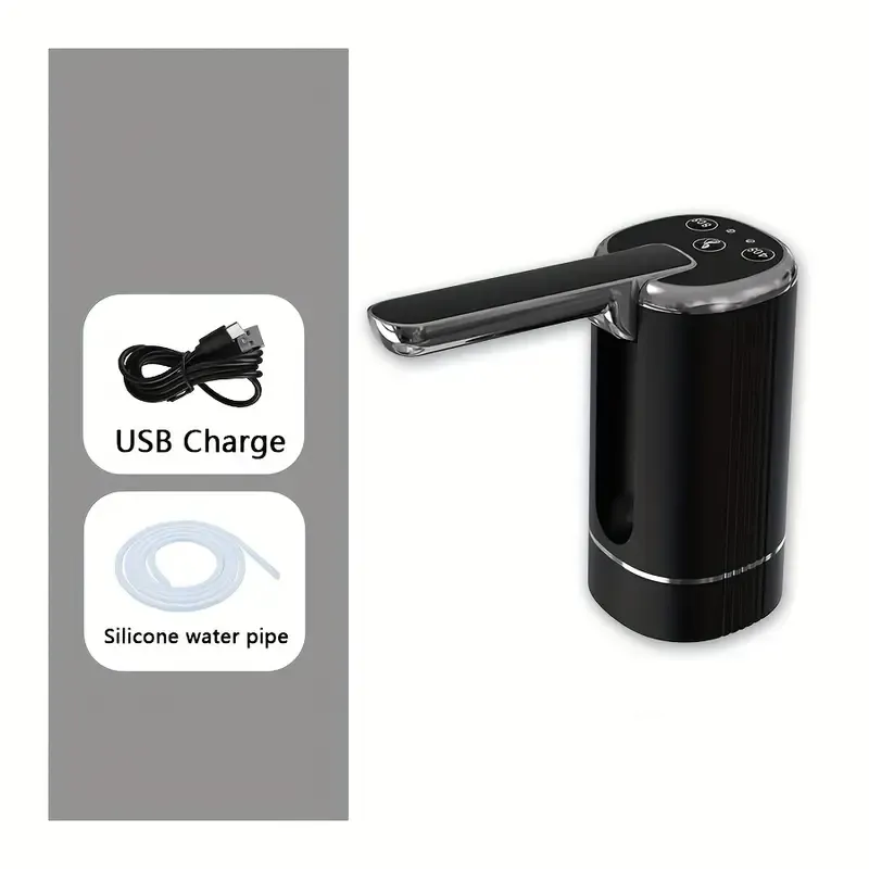 Universal Water-Bottle Pump Dispenser 5-Gallon: KT077 Foldable Automatic Water Bottle Pump
