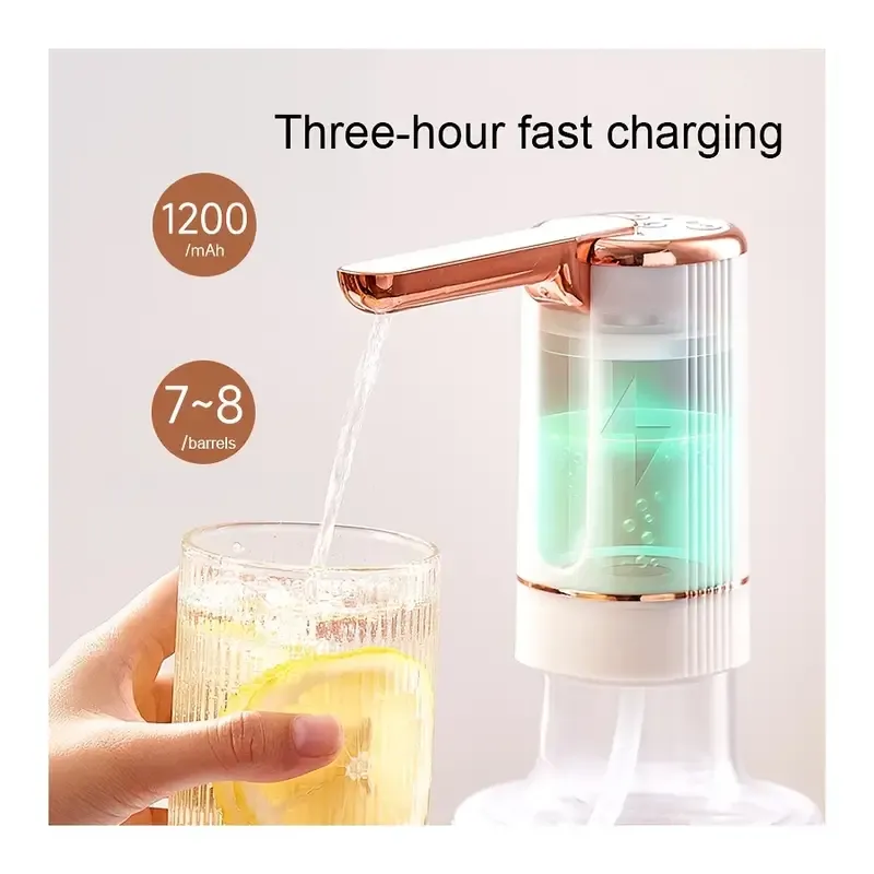 Universal Water-Bottle Pump Dispenser 5-Gallon: KT077 Foldable Automatic Water Bottle Pump