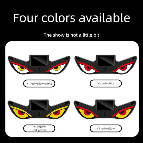 Car Demon Eye Solar Wireless Decorative Light LED Warning Light for Triangular Window and Rear Window - Fun Ambient Light