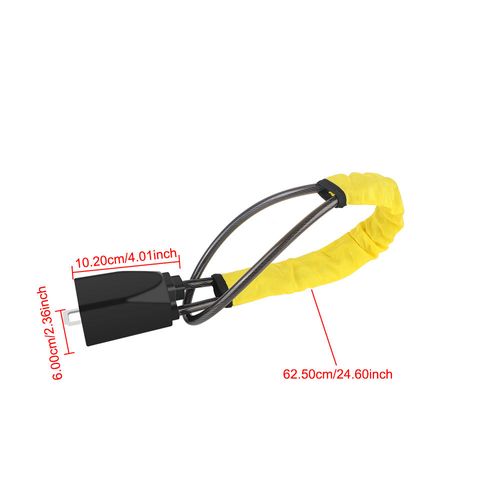 B-FARBIN Car Antitheft Locking Devices Car Steering Wheel to Seat Belt Lock Anti Theft Strips Lock for Car Truck SUV Van Golf