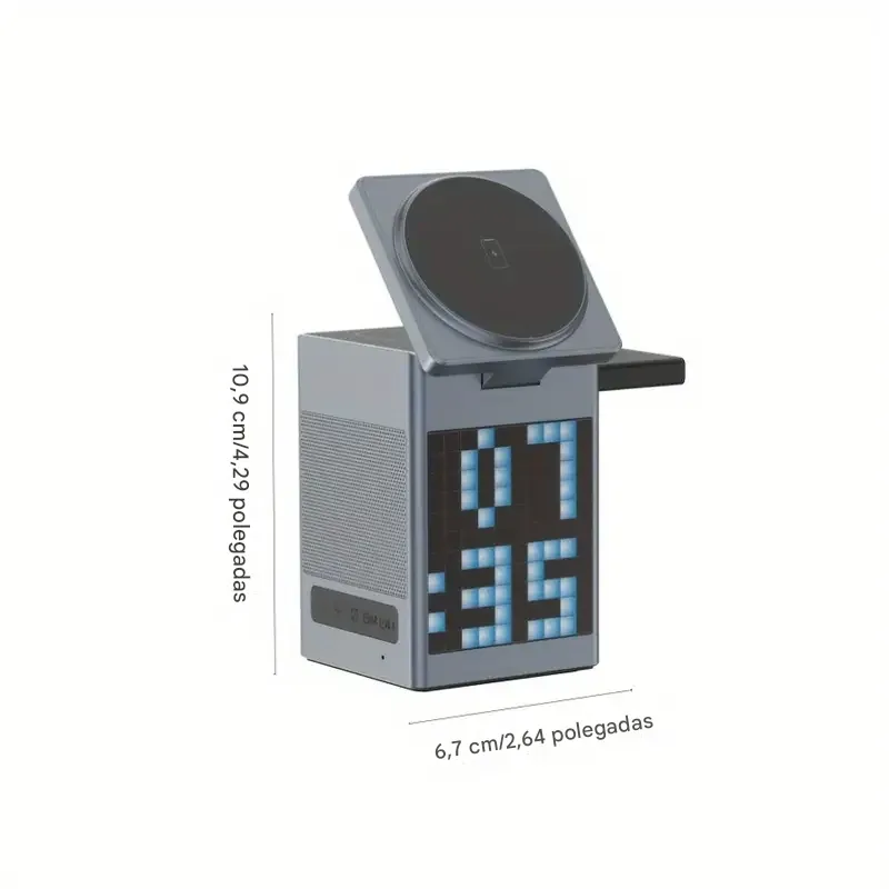 Carregador magnético sem fio multifuncional 6 em 1 compatível com dispositivos TECNO, SAMSUNG e Infinix para carregamento rápido
