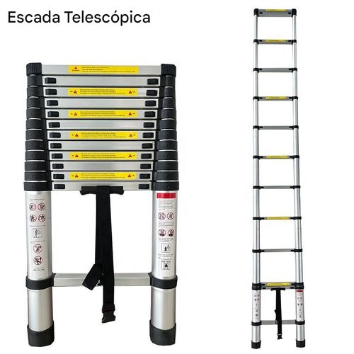 Escada telescópica de venda quente Escada telescópica de loft Escadas Prateleira 3.5 m