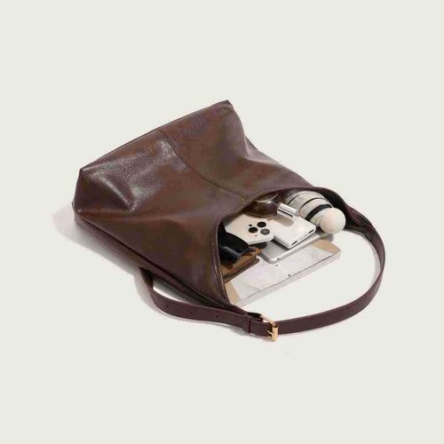 Casual handbag solid color crossbody bag large capacity shoulder bag suitable for girls