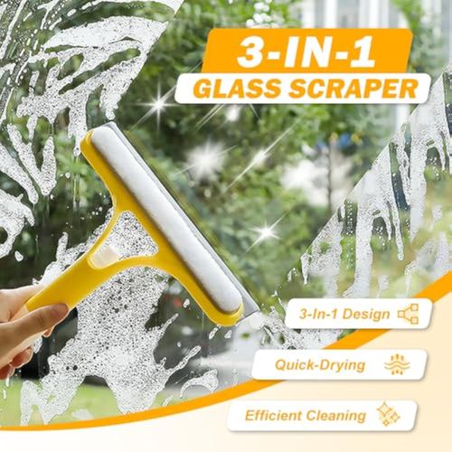 3-in-1 window cleaning scraper