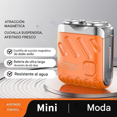 Mini barbeador elétrico portátil recarregável USB de bolso para homens, ferramenta de barbear elétrica para uso facial