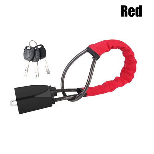B-FARBIN Car Antitheft Locking Devices Car Steering Wheel to Seat Belt Lock Anti Theft Strips Lock for Car Truck SUV Van Golf