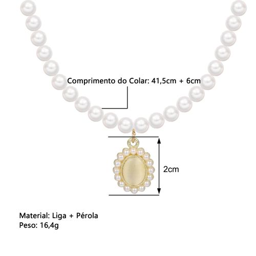 Colar de Pérolas no Estilo INS para Mulheres, Design Versátil e Específico, Cadeia de Clavícula Minimalista de Alto Nível com Pingente em Forma de Coração