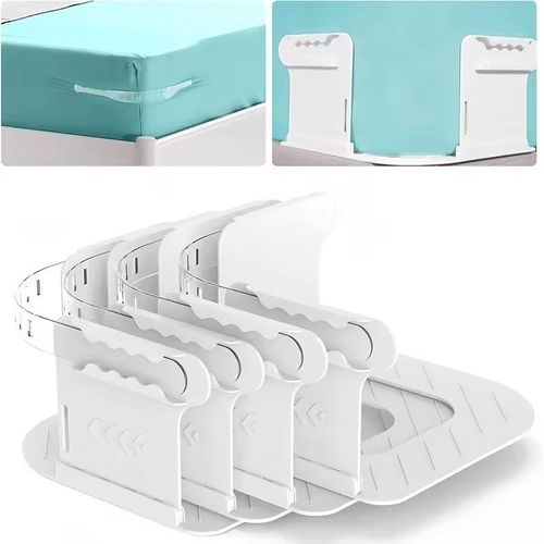 Easy Installation Bed Sheet Holders with Lock Strips Reusable Fitted All Mattress Holders No More Loose Sheets