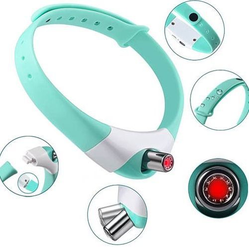 Adjustable Cat Laser Collar USB Rechargeable Pet Laser Collar Led Light Teaser Cat Interactive Toy