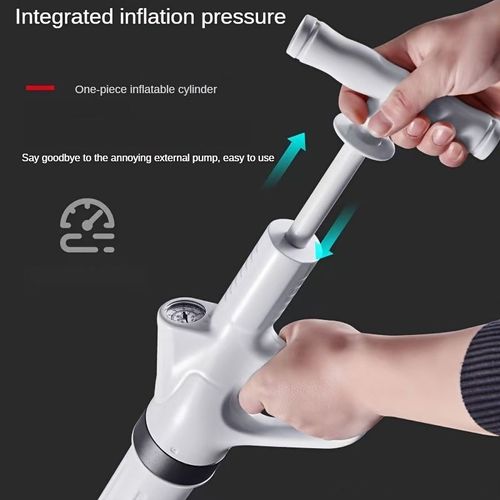 1pc Heavy-Duty Drain Jet Gun - Powerful Toilet Plunger for Unclogging Bathroom, Sink, and Floor Drains, Air Plunger Tool with Adjustable Pressure, No Electricity Needed, Durable Plastic Design