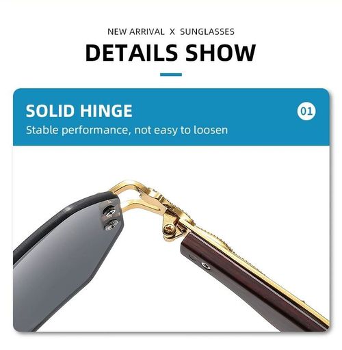 Retro Wood Grain Leopard Temple Sunglasses Men's Octagonal Fashion Anti-UV Women's Sunglasses