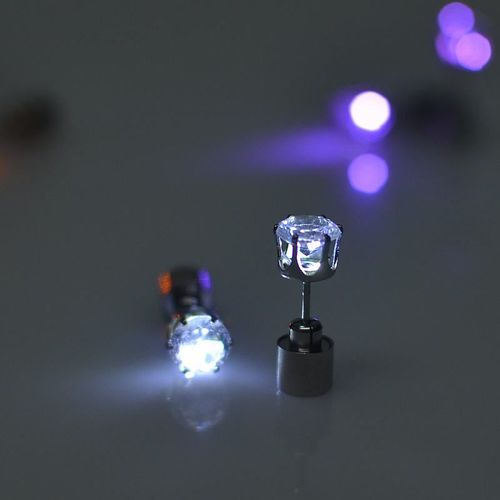 LED Glowing Earrings,  Bar Party Sexy Trendy LED Light-up Metal Earrings