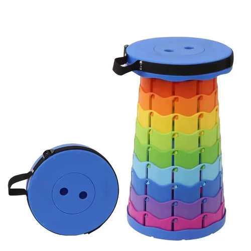 foldable camping stool adjustable, telescopic foldable stool