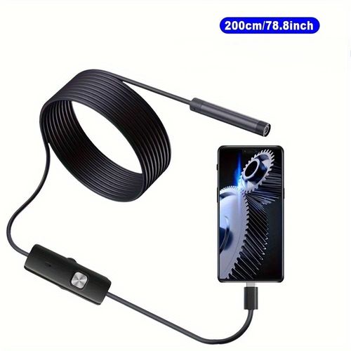 Endoscope Camera Endoscope Borescope Android Type-C USB Inspection Camea for Car(640*480P resolution)