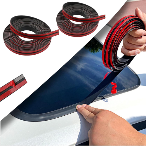 Automobile weatherstripping, front windshield and sunroof sound-insulating and waterproof strips