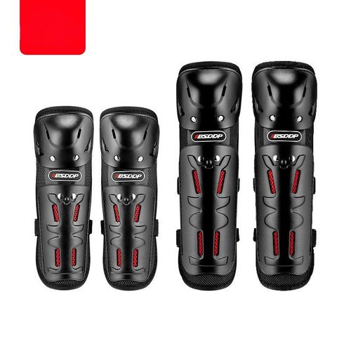Motorcycle knee and elbow protective gear set (4 pieces)-Hard Shell Moto Knee Pads Set Brace Support Sports Off-Road Guard MTB Snowboard Kneepad Hockey Motorcycle Protection Kits
