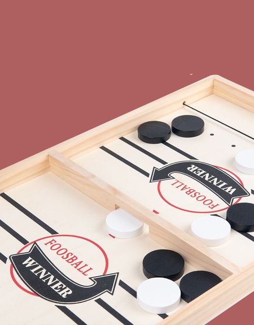 Fast sling puck game is a family game with unique design, ideal for small places. It a fun family board game - fast and smart game for kids and adults