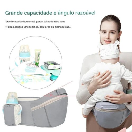 Canguru ergonômico de algodão para bebês, multifuncional, frontal e traseiro, para recém-nascidos e crianças pequenas, armazenamento para crianças e adolescentes