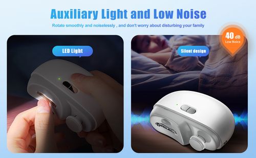 2-in-1 electric nail clippers, scissors, files, safe automatic electric nail clippers suitable for adults, seniors, babies, toddlers and children