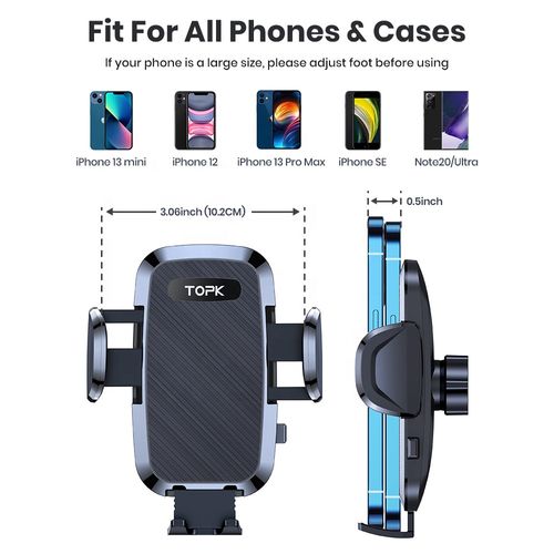 Car air outlet mobile phone holder Plastic suctioncup phone